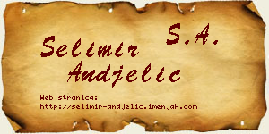 Selimir Anđelić vizit kartica